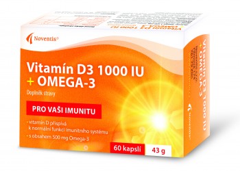 Nejnovější produkt Vitamín D3 1000 IU + OMEGA-3