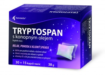 Nový produkt Tryptospan s konopným olejem