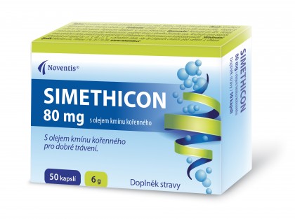 Simethicon 80 mg s olejem kmínu kořenného detail photo