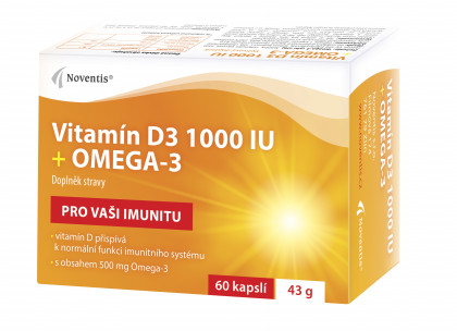 Vitamín D3 1000 IU + Omega-3 detail photo