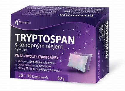 Tryptospan s konopným olejem detail photo